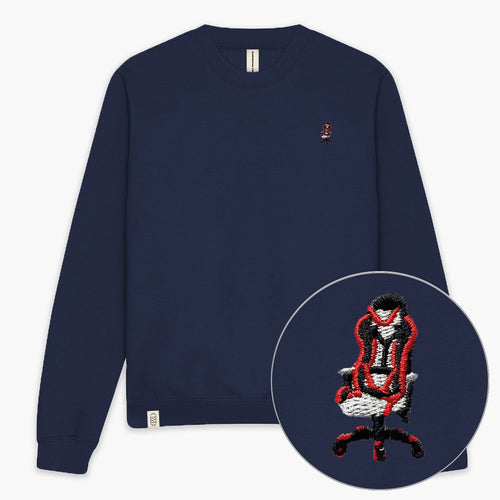 Gaming Chair Embroidered Sweatshirt (Unisex)-Embroidered Clothing, Embroidered Sweatshirt, JH030-fundacionaqualogy