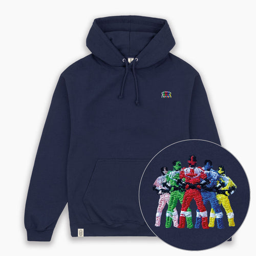 Mighty 90s Action Figures Embroidered Hoodie (Unisex)-Embroidered Clothing, Embroidered Hoodie, JH001-Existential Thread