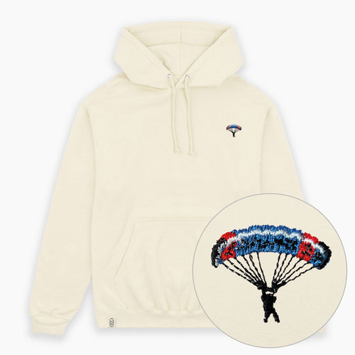 Skydiver Embroidered Hoodie (Unisex)-Embroidered Clothing, Embroidered Hoodie, JH001-fundacionaqualogy