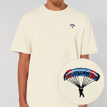 Load image into Gallery viewer, Skydiver Embroidered T-Shirt (Unisex)-Embroidered Clothing, Embroidered T-Shirt, N03-fundacionaqualogy