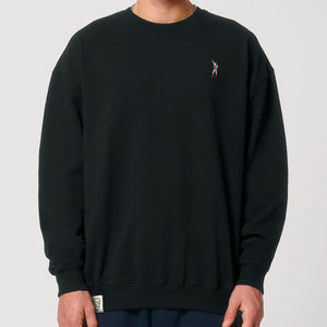 90's Girl Power Icon Embroidered Sweatshirt (Unisex)-Embroidered Clothing, Embroidered Sweatshirt, JH030-Existential Thread