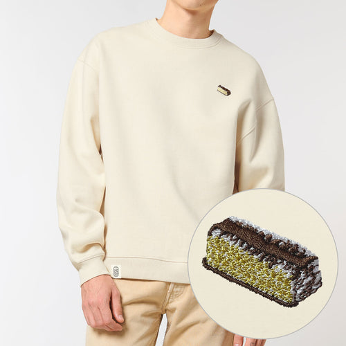 90s Ice Cream Dessert Embroidered Sweatshirt (Unisex)-Embroidered Clothing, Embroidered Sweatshirt, JH030-Existential Thread