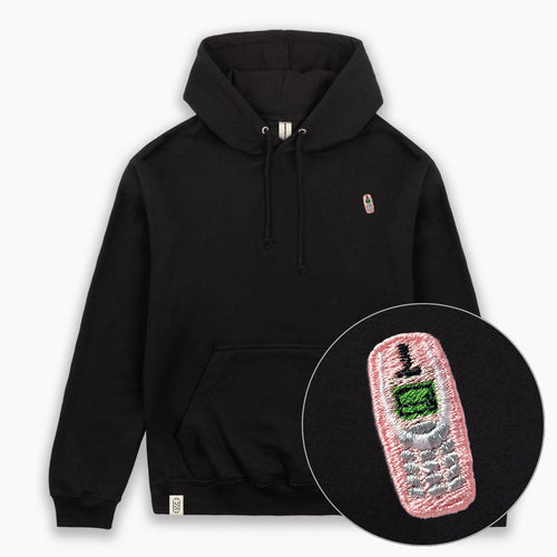 90s Phone Hoodie (Unisex)-Embroidered Clothing, Embroidered Hoodie, JH001-Existential Thread