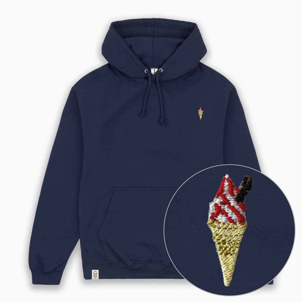 99 Ice Cream Cone Embroidered Hoodie (Unisex)
