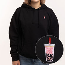 Cargar imagen en el visor de la galería, Bubble Tea Embroidered Hoodie (Unisex)-Embroidered Clothing, Embroidered Hoodie, JH001-Existential Thread