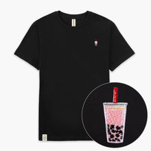 Load image into Gallery viewer, Bubble Tea Embroidered T-Shirt (Unisex)-Embroidered Clothing, Embroidered T-Shirt, N03-Existential Thread