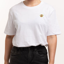 Cargar imagen en el visor de la galería, Cherry Bakewell Embroidered T-Shirt (Unisex)-Embroidered Clothing, Embroidered T-Shirt, N03-Existential Thread