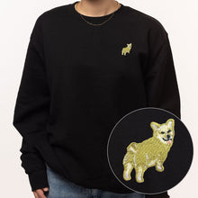 Laden Sie das Bild in den Galerie-Viewer, Corgi Sweatshirt (Unisex)-Embroidered Clothing, Embroidered Sweatshirt, JH030-Existential Thread