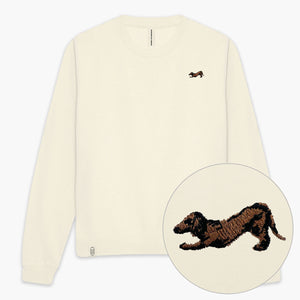 Dachshund Embroidered Sweatshirt (Unisex)-Embroidered Clothing, Embroidered Sweatshirt, JH030-Existential Thread