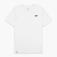 Cargar imagen en el visor de la galería, Dachshund Embroidered T-Shirt (Unisex)-Embroidered Clothing, Embroidered T-Shirt, N03-Existential Thread