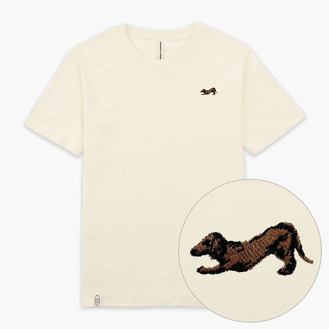 Dachshund T-Shirt (Unisex)-Embroidered Clothing, Embroidered T-Shirt, EP01-Existential Thread