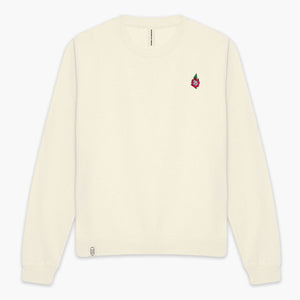 Dragon Fruit Embroidered Sweatshirt (Unisex)-Embroidered Clothing, Embroidered Sweatshirt, JH030-Existential Thread