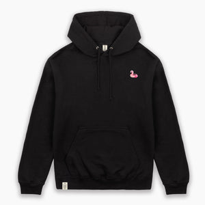 Flamingo Floatie Hoodie (Unisex)-Embroidered Clothing, Embroidered Hoodie, JH001-Existential Thread