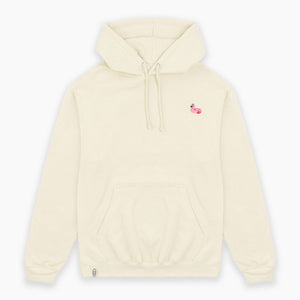 Flamingo Floatie Hoodie (Unisex)-Embroidered Clothing, Embroidered Hoodie, JH001-Existential Thread