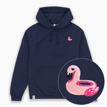 Laden Sie das Bild in den Galerie-Viewer, Flamingo Floatie Hoodie (Unisex)-Embroidered Clothing, Embroidered Hoodie, JH001-Existential Thread