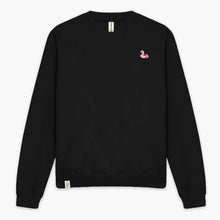 Laden Sie das Bild in den Galerie-Viewer, Flamingo Floatie Sweatshirt (Unisex)-Embroidered Clothing, Embroidered Sweatshirt, JH030-Existential Thread