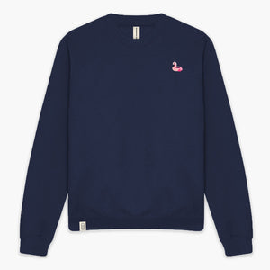 Flamingo Floatie Sweatshirt (Unisex)-Embroidered Clothing, Embroidered Sweatshirt, JH030-Existential Thread