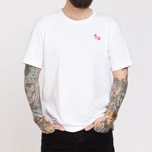 Load image into Gallery viewer, Flamingo Floatie T-Shirt (Unisex)-Embroidered Clothing, Embroidered T-Shirt, EP01-Existential Thread