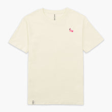 Load image into Gallery viewer, Flamingo Floatie T-Shirt (Unisex)-Embroidered Clothing, Embroidered T-Shirt, EP01-Existential Thread