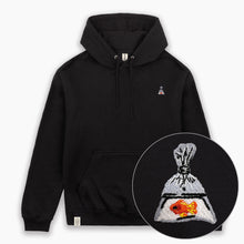 Cargar imagen en el visor de la galería, Goldfish In A Bag Embroidered Hoodie (Unisex)-Embroidered Clothing, Embroidered Hoodie, JH001-Existential Thread