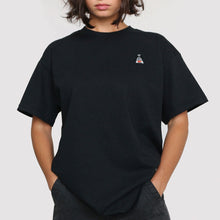 Cargar imagen en el visor de la galería, Goldfish In A Bag Embroidered T-Shirt (Unisex)-Embroidered Clothing, Embroidered T-Shirt, N03-Existential Thread