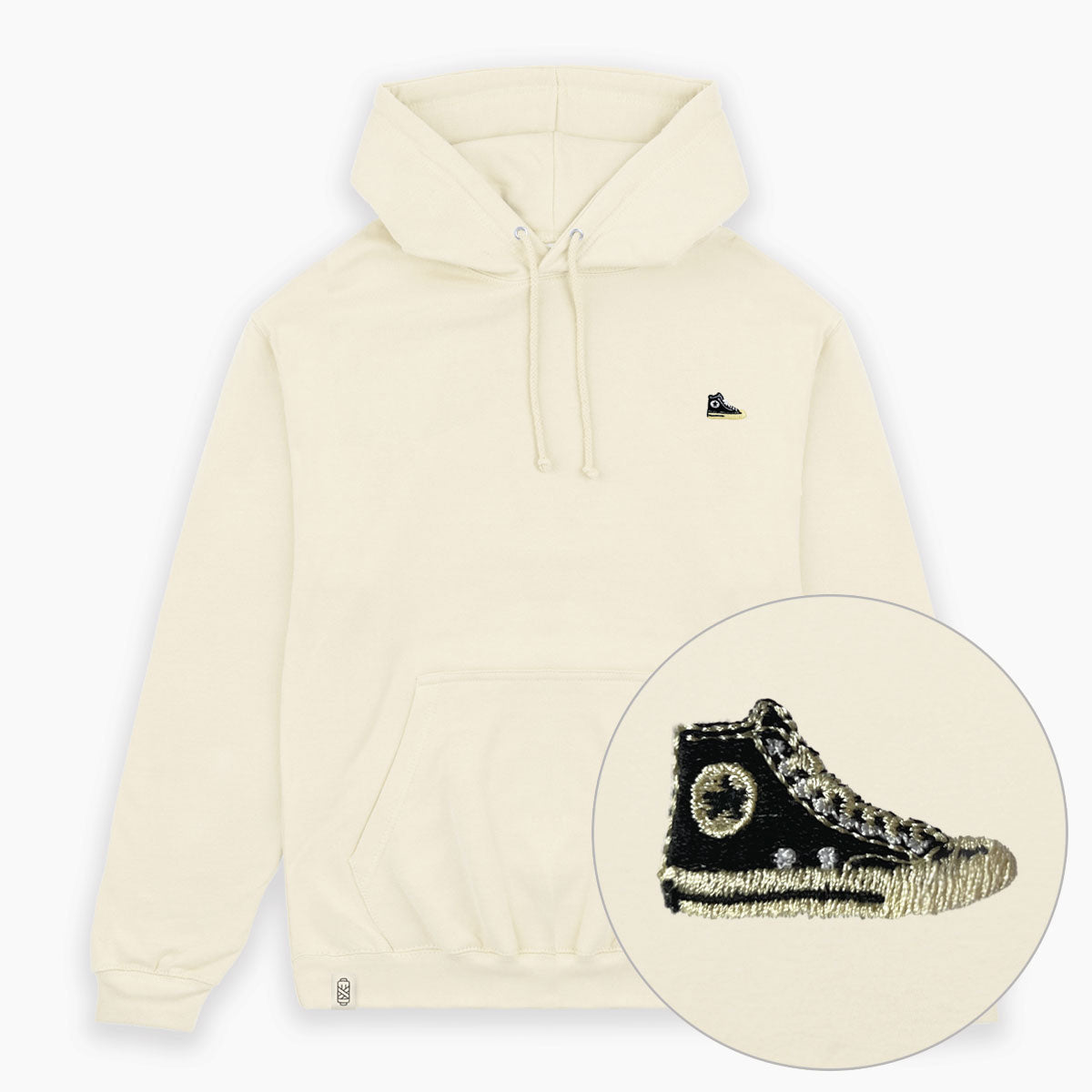 High-Top Sneaker Embroidered Hoodie (Unisex) product