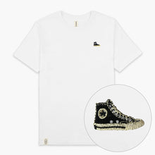 Laden Sie das Bild in den Galerie-Viewer, High-Top Sneaker Embroidered T-Shirt (Unisex)-Embroidered Clothing, Embroidered T-Shirt, N03-Existential Thread