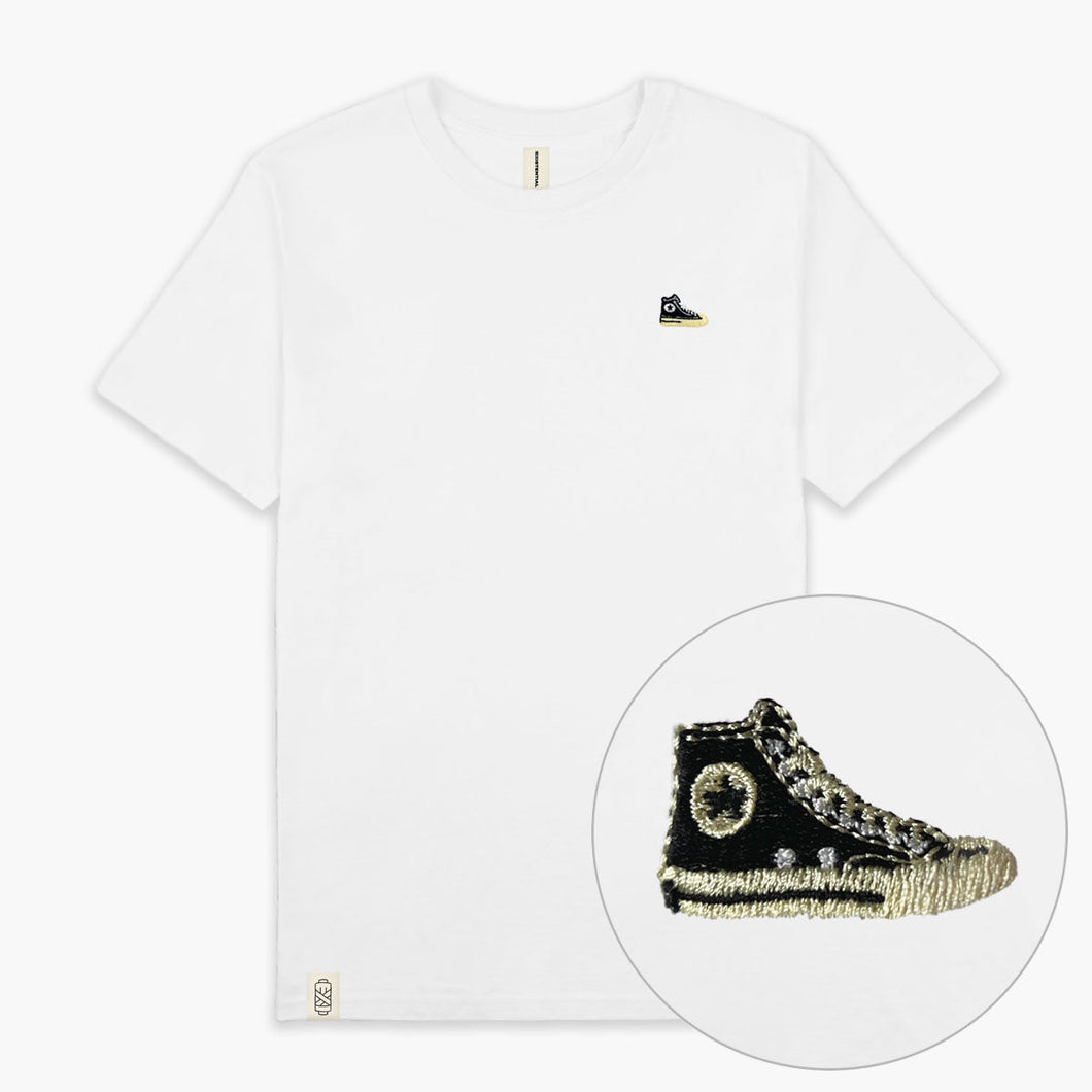 High-Top Sneaker T-Shirt (Unisex)-Embroidered Clothing, Embroidered T-Shirt, EP01-Existential Thread