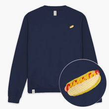 Laden Sie das Bild in den Galerie-Viewer, Hot Dog Sweatshirt (Unisex)-Embroidered Clothing, Embroidered Sweatshirt, JH030-Existential Thread