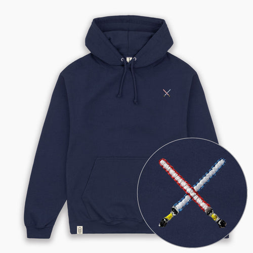 Intergalactic Swords Hoodie (Unisex)-Embroidered Clothing, Embroidered Hoodie, JH001-Existential Thread