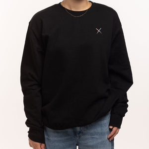 Intergalactic Swords Sweatshirt (Unisex)-Embroidered Clothing, Embroidered Sweatshirt, JH030-Existential Thread