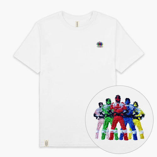 Mighty 90s Action Figures T-Shirt (Unisex)-Embroidered Clothing, Embroidered T-Shirt, EP01-Existential Thread