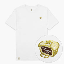 Cargar imagen en el visor de la galería, Mince Pie Embroidered Christmas T-Shirt (Unisex)-Embroidered Clothing, Embroidered T-Shirt, N03-Existential Thread