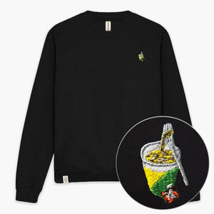 Noodle Pot Embroidered Sweatshirt (Unisex)-Embroidered Clothing, Embroidered Sweatshirt, JH030-Existential Thread