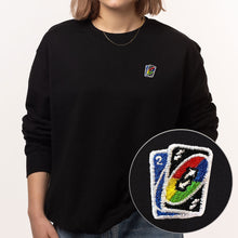 Cargar imagen en el visor de la galería, Nostalgic Card Game Embroidered Sweatshirt (Unisex)-Embroidered Clothing, Embroidered Sweatshirt, JH030-Existential Thread