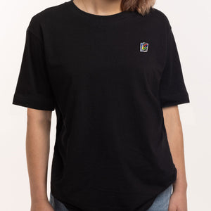 Nostalgic Card Game Embroidered T-Shirt (Unisex)-Embroidered Clothing, Embroidered T-Shirt, N03-Existential Thread