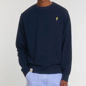 Piña Colada Embroidered Sweatshirt (Unisex)-Embroidered Clothing, Embroidered Sweatshirt, JH030-Existential Thread