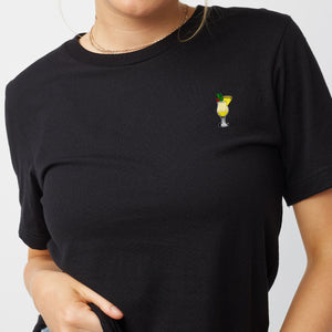 Piña Colada Embroidered T-Shirt (Unisex)-Embroidered Clothing, Embroidered T-Shirt, N03-fundacionaqualogy