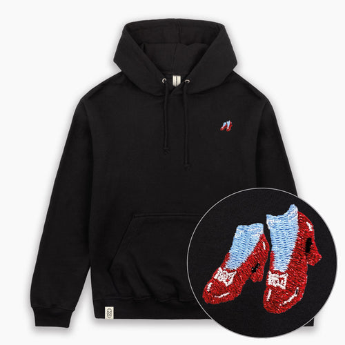Ruby Slippers Embroidered Hoodie (Unisex)-Embroidered Clothing, Embroidered Hoodie, JH001-Existential Thread