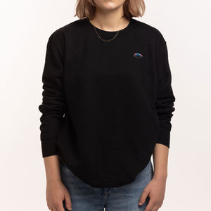 Skydiver Embroidered Sweatshirt (Unisex)-Embroidered Clothing, Embroidered Sweatshirt, JH030-Existential Thread