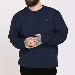 Stethoscope Embroidered Sweatshirt (Unisex)-Embroidered Clothing, Embroidered Sweatshirt, JH030-Existential Thread