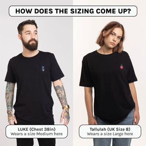 Tattoo Machine T-Shirt (Unisex)-Embroidered Clothing, Embroidered T-Shirt, EP01-Existential Thread
