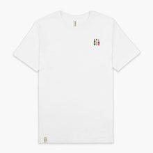Cargar imagen en el visor de la galería, Wine Bottles Embroidered T-Shirt (Unisex)-Embroidered Clothing, Embroidered T-Shirt, N03-Existential Thread